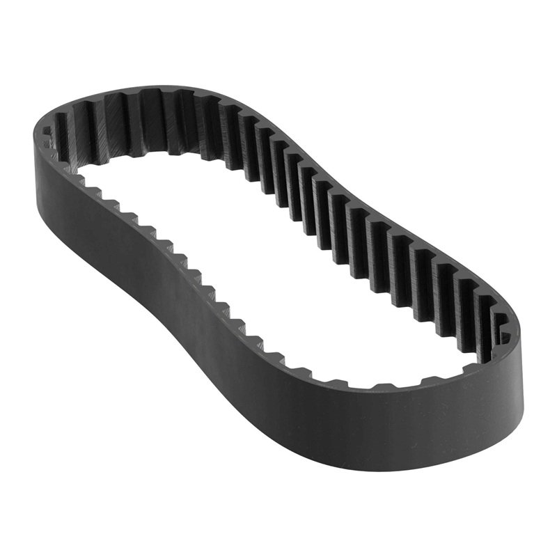 Coated rubber timing belt